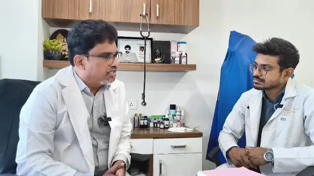 Dr. Sudhir Halikar in conversation in his clinic, from his video on ear pain during flights